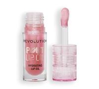 Revolution, Aceite Labial Nutritivo Pout, Aceite de Labios con Color, Brillo Intenso, Acabado No Pegajoso, Vegano y Libre de Crueldad Animal, Glam Pink Shimmer, 4ml