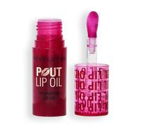 Revolution, Aceite Labial Nutritivo Pout, Aceite de Labios con Color, Brillo Intenso, Acabado No Pegajoso, Vegano y Libre de Crueldad Animal, Cherry Red, 4ml