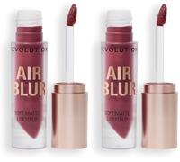 Revolution, Air Blur Labial Líquido Mate, Color de Larga Duración, Vegano y Libre de Crueldad, Black Cherry Cool-Toned Mauve, 3.5ml (Paquete de 2)