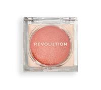 Revolution, Beam Bright Blush, Colorete en Polvo para el Rostro, Mezclable y Modulable, Acabado Luminoso para Mejillas Radiantes, Vegano y Libre de Crueldad, Peach Pop