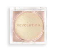 Revolution Beam Bright Highlighter - Iluminador facial efecto glow, fórmula polvo-a-líquido, vegano y libre de crueldad - Golden Gal