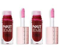 Revolution Beauty, Brillo Voluminizador para Labios, Alto Brillo para Labios Más Llenos y Voluminosos con Ácido Hialurónico y Péptidos, Vegano y Libre de Crueldad, Light Mauve (Paquete de 2)