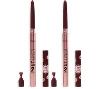 Revolution Beauty, Delineador Voluminizador Pout Bomb, Larga Duración con Ácido Hialurónico & Vitamina E, Vegano & Libre de Crueldad, Malva Intenso (Paquete de 2)