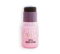 Revolution Beauty, Jelly Blush Stick Labios & Mejillas, Larga Duración, Construible con Ácido Hialurónico & Aloe, Vegano & Libre de Crueldad, Melocotón Naranja