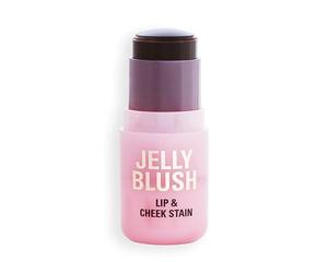 Revolution Beauty, Jelly Blush Stick Labios & Mejillas, Larga Duración, Construible con Ácido Hialurónico & Aloe, Vegano & Libre de Crueldad, Melocotón Naranja