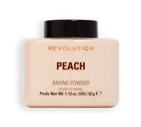 Revolution Beauty London, Loose Baking Powder, Prolongs Makeup Wear, Brightening Setting Powder, For All Skin Tones, Peach, 32g