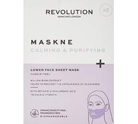 Revolution Beauty London Máscara facial calmante y purificante para el cuidado de la piel, mascarilla facial inferior