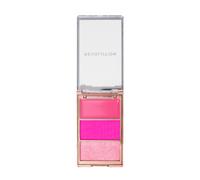 Revolution, Blush Icon Palette, Colorete en Crema & Polvo Compacto, Alta Pigmentación, Paleta de Rostro, Vegano y Libre de Crueldad, 3 Tonos, Hot Pink Flag