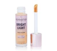 Revolution Bright Light Face Glow, Tinte Iluminador para la Piel, Acabado Radiante, Lustre Medium Light