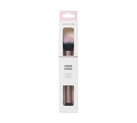 Revolution Cheek Chisel Blush & Bronze Duo Brush, Brocha doble para colorete & bronceador, cerdas sintéticas, vegano