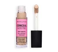 Revolution Conceal and Define Full Coverage Concealer, Corrector Ligero Acabado Mate, C10N, 3.4ml