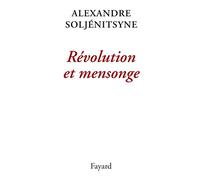 Révolution et mensonge (Littérature étrangère)