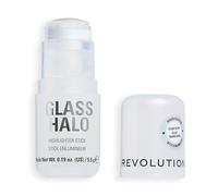 Revolution Glass Halo Highlighter Stick, Con Péptidos & Vitamina E para un Glow Luminoso y Natural, Clear Glow, 4.5g