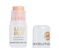 Revolution Glass Halo Highlighter Stick, Con Péptidos & Vitamina E para un Glow Luminoso y Natural, Golden Glow, 4.5g
