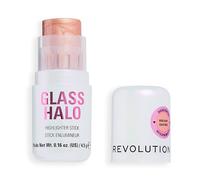 Revolution Glass Halo Highlighter Stick, Con Péptidos & Vitamina E para un Glow Luminoso y Natural, Rose Glow, 4.5g