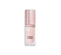 Revolution Beauty, Brillo Voluminizador para Labios, Alto Brillo para Labios Más Llenos y Voluminosos con Ácido Hialurónico y Péptidos, Vegano y Libre de Crueldad, Sheer Milky Nude