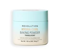 Revolution, Hydra Cool polvo suelto fijador, efecto refrescante con ácido hialurónico, vegano y libre de crueldad, 30 g