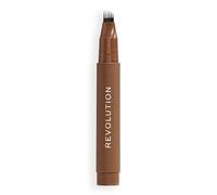 Revolution Instant Brow Hair Pen, Aplicador de Precisión para Trazos Tipo Pelo, Lápiz de Cejas de Larga Duración, Marrón Cálido, Vegano y Libre de Crueldad, 1,8 ml