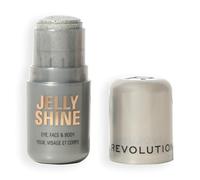 Revolution Jelly Shine Stick Iluminador para Ojos, Rostro y Cuerpo, Fórmula en Gel con Efecto Nacarado, Vegano y Libre de Crueldad Animal, Silver Moonlight