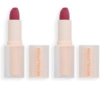 Revolution Lasting Kiss Lipstick, Fórmula Mate, Larga Duración, Berry Boss (Paquete de 2)