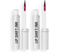Revolution Lip Shift Ink Pelable - Lápiz-tinte de labios peel-off de larga duración, acabado mate, vegano y libre de crueldad, Red Reveal, 1,8 ml (Paquete de 2)
