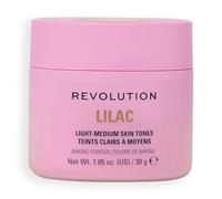 Revolution Loose Baking Powder, Lilac | Polvo Fijador de Maquillaje, Cobertura de Larga Duración, Matifica y Reduce el Brillo, Vegano y Libre de Crueldad, 32g