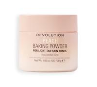 Revolution Loose Baking Powder - Polvo suelto fijador de maquillaje, acabado luminoso, controla brillos y exceso de grasa, vegano y libre de crueldad, 30 g, Peach
