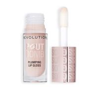 Revolution Pout Bomb Plumping Lip Gloss, Sheer Milky Nude | Cobertura Modulable, Alto Brillo para un Acabado Hidratante y Voluminizador, Vegano y Libre de Crueldad, 4,5ml