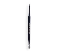 Revolution Precise Brow Pencil, Lápiz de Cejas de Doble Punta con Cepillo para Cejas Definidas y Precisas, Warm Medium Brown, 0,5 g