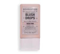 Revolution Pro, Gotas de Rubor Bright Light con Ácido Hialurónico, Acabado Radiante, Rosado Rosie, 23ml