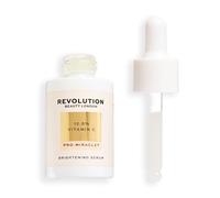 Revolution Pro Miracle 12.5% Vit C Serum, suaviza y mejora la textura de la piel, ilumina el tono, ayuda a reducir manchas oscuras, glow intenso, 30ml