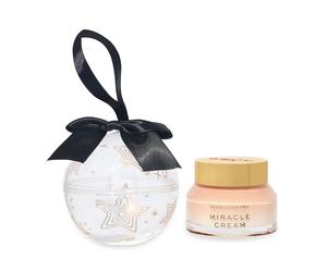 Revolution Pro Miracle Cream Bola de Navidad, Hidratante Facial Ligero con Niacinamida, Vitamina C y Ácido Hialurónico, Set Regalo, Vegano y Libre de Crueldad Animal
