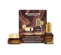 Revolution Pro Miracle Mini Night Duo, sérum & crema con colágeno | Mini sérum de noche y crema nocturna con colágeno vegano, regalo para ella