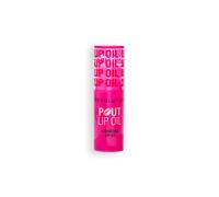 Revolution, Aceite Labial Nutritivo Pout, Aceite de Labios con Color, Brillo Intenso, Acabado No Pegajoso, Vegano y Libre de Crueldad Animal, Raspberry Pink, 4ml