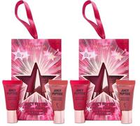 Revolution Set Mini Bálsamos Labiales Juicy Peptide, Edición Limitada con Sabores Festivos Candy Cane y Gingerbread, Enriquecidos con Péptidos, Vegano y Libre de Crueldad Animal (Paquete de 2)