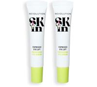 Revolution SKin, Espresso Eye Lift Eye Serum, Sérum de Ojos con Ácido Hialurónico y Cafeína, Ilumina la Mirada, Vegano y Libre de Crueldad, 15ml (Paquete de 2)