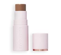 Revolution, Skin Silk Bronzer Stick, Bronceador en Barra con Color Modulable para Mejillas, Ojos y Labios, Fórmula en Crema a Polvo, Vegano y Libre de Crueldad, Medium Sunset, 4.5g