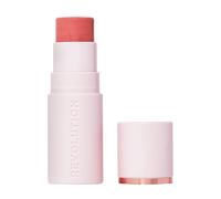 Revolution, Skin Silk Marble Blush Stick, Colorete en Barra con Color Modulable para Mejillas, Ojos y Labios, Fórmula en Crema a Polvo, Vegano y Libre de Crueldad, Peachy Pink, 4.5g
