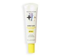 Revolution Skin, Sunray Glow protector solar facial SPF 50+, fórmula ligera y no grasa con vitamina C, vegano y libre de crueldad, 50 ml
