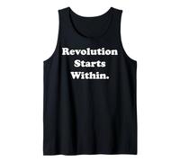 Revolution Starts Within Empowerment Message Camiseta sin Mangas
