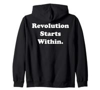 Revolution Starts Within Empowerment Message Sudadera con Capucha