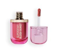 Revolution Superdewy Liquid Blush Burst, Strawberry Milkshake Cool Pink | Color Modulable para las Mejillas, Fórmula Sérum con Péptidos y Ácido Hialurónico, Vegano y Libre de Crueldad, 4g