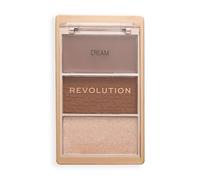 Revolution The Bronze Icon, paleta de bronceador altamente pigmentada con ácido hialurónico para una piel hidratada y luminosa, Sunkissed Tan, 10g