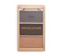 Revolution The Bronze Icon, paleta de bronceador altamente pigmentada con ácido hialurónico para una piel hidratada y luminosa, Cocoa Deep, 10g