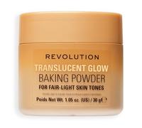 Revolution Translucent Glow Loose Baking Powder, Polvos Sueltos Fijadores con Brillo para un Cutis Radiante, Sin Apelmazar, Fair to Light, 30g
