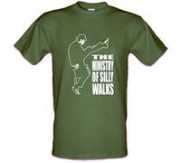Revolutionary Tees Ministry of Silly Walks Monty Python Retro - Camiseta 100% algodón, verde (Military Green), XXL
