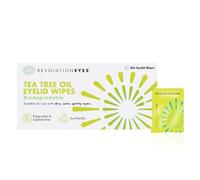 Revolutioneyes Toallitas Árbol de Té, 30 Toallitas Oculares de Un Solo Uso | Con aceite de árbol de té para limpiar párpados y pestañas, 30 toallitas, adecuadas frente a Demodex, para pieles sensibles