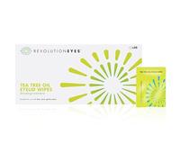 Revolutioneyes Toallitas Para Párpados De Árbol De Té - 30 Toallitas Limpiadoras Para Párpados De Un Solo Uso Que Contienen Aceite De Árbol De Té Para Ojos Secos, MGD Y Blefaritis - Biodegradables