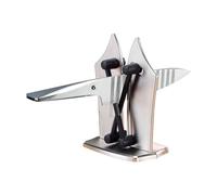 RevolutionLine - Afilador de Cuchillos Manual | Fabricado con Aleación de Tungsteno y Carbono | Apto para cuchillos de hoja lisa y dentada | Ocupa muy poco espacio | Afila tus cuchillos en segundos