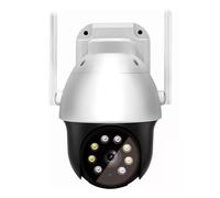RevolutionLine - Cámara de vigilancia con grabación de vídeo | Cámara WIFI de 2.4 G con vista panorámica de 350° | Con detección humana y seguimiento automático | Visión nocturna | Interior y Exterior